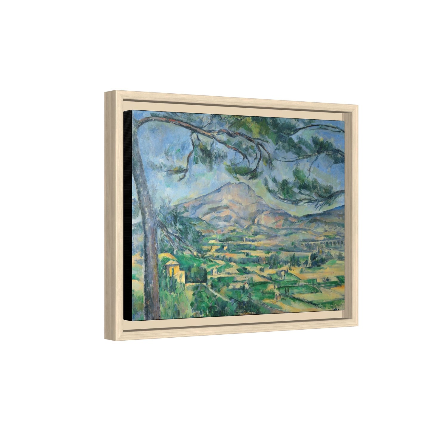 Cézanne, Paul - Mont Sainte-Victoire with Large Pine (1887) - Matte Canvas, Framed