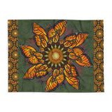 Monarch Butterfly Mandala - Arctic Fleece Blanket