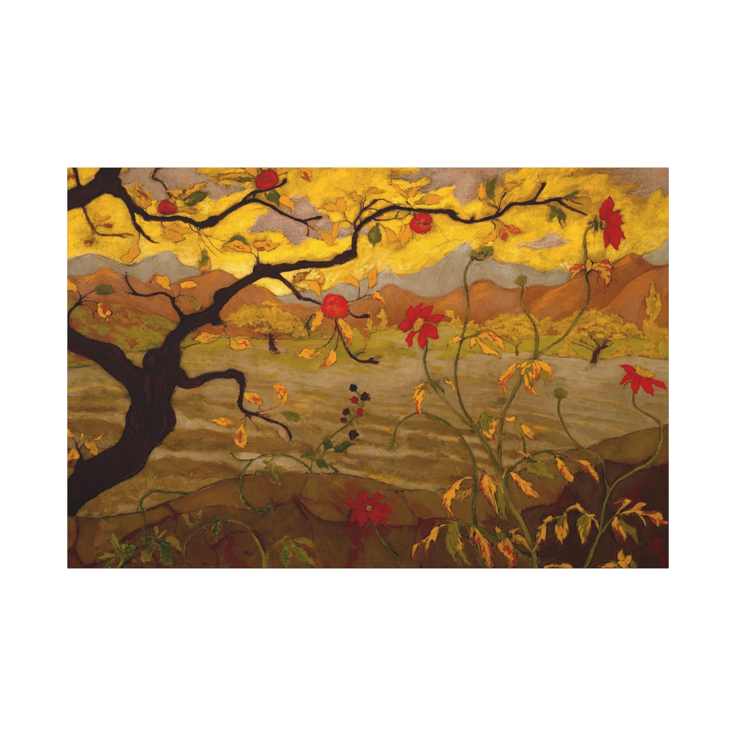 Ranson, Paul - Apple Tree with Red Fruit (1902) - Canvas Block, unframed
