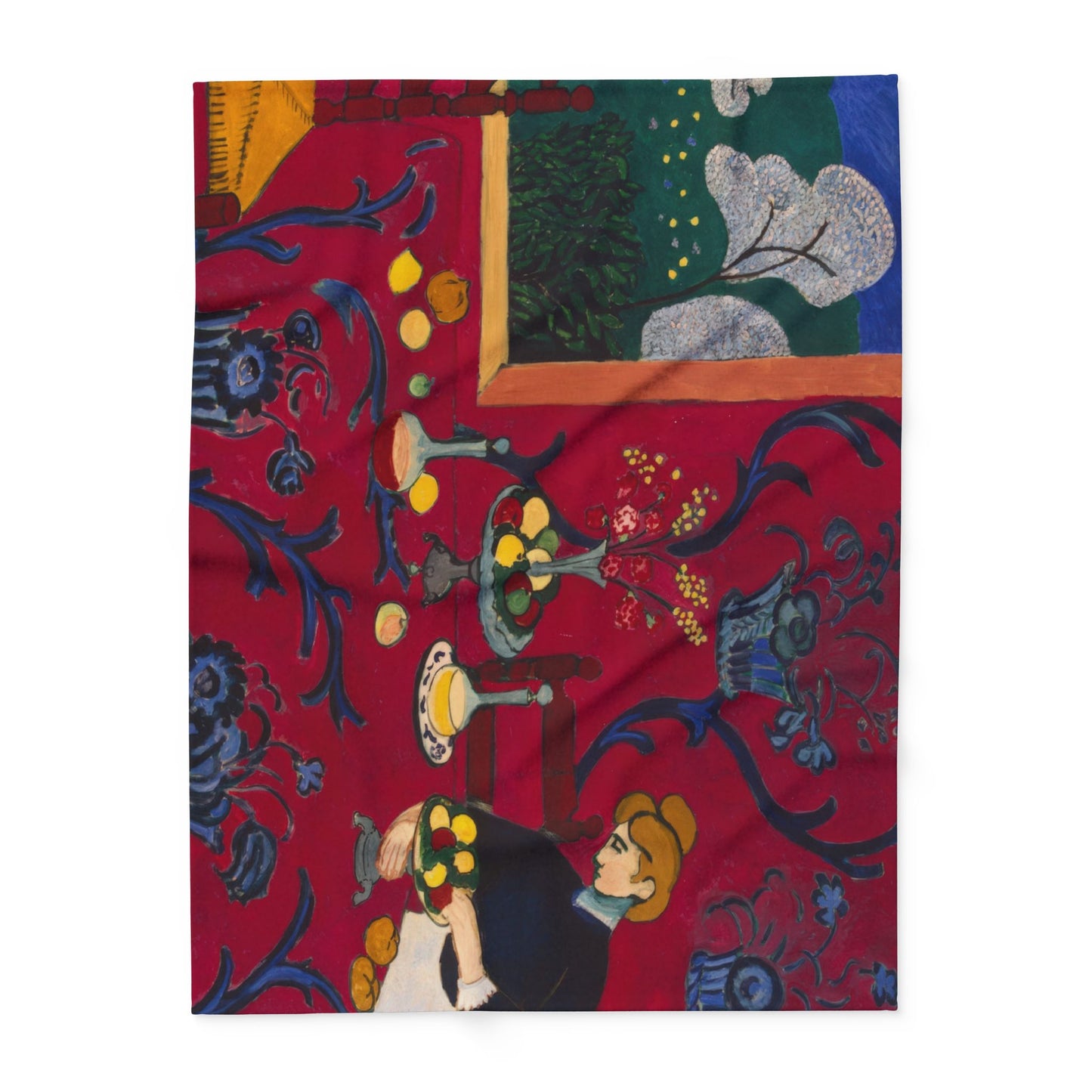 Matisse, Henri - The Dessert Harmony in Red (1908) - Arctic Fleece Blanket
