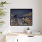 Pissarro, Camille - The Boulevard Montmartre At Night (1897) - Matte Canvas, Framed