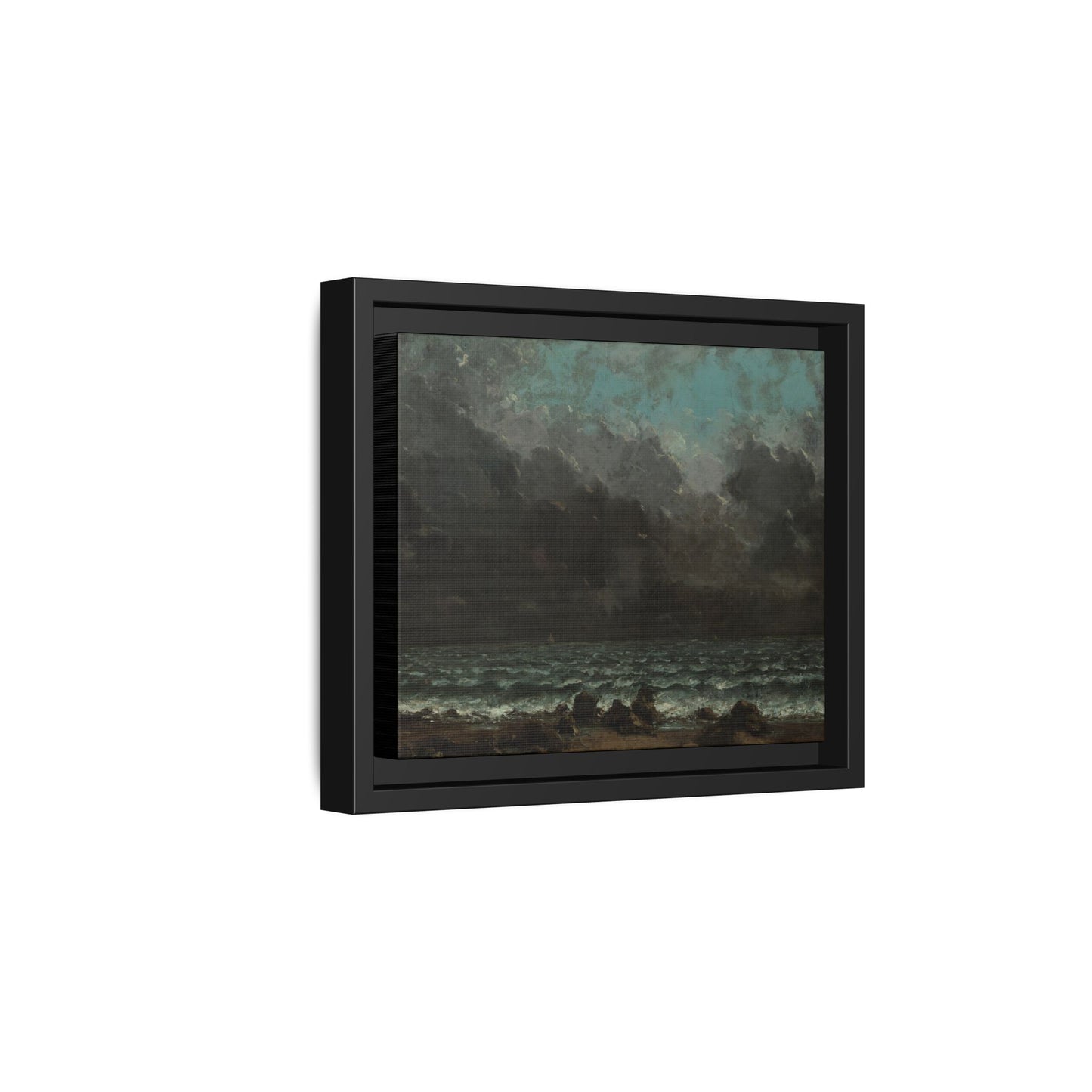 Courbet, Gustave - The Sea (1865) - Matte Canvas, Framed