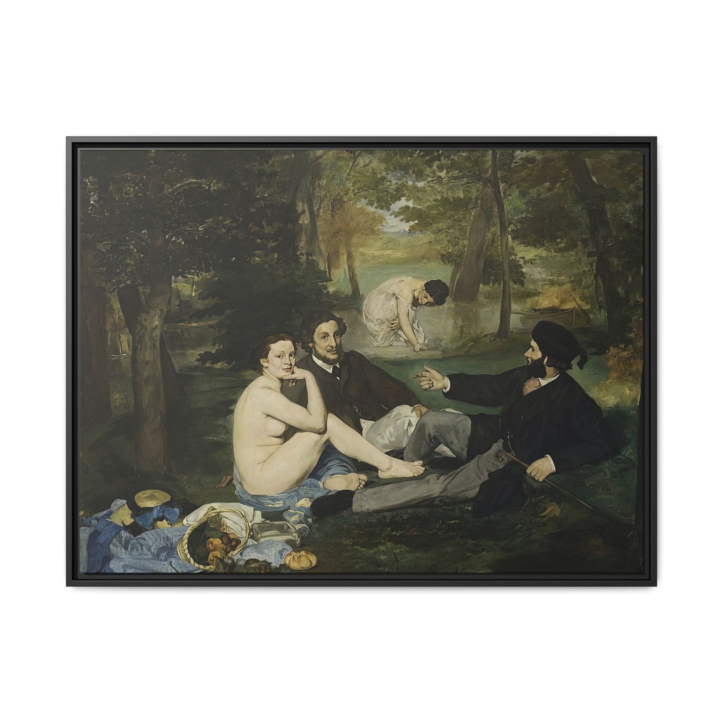 Manet, Édouard - Luncheon on the Grass (1863) - Matte Canvas, Framed