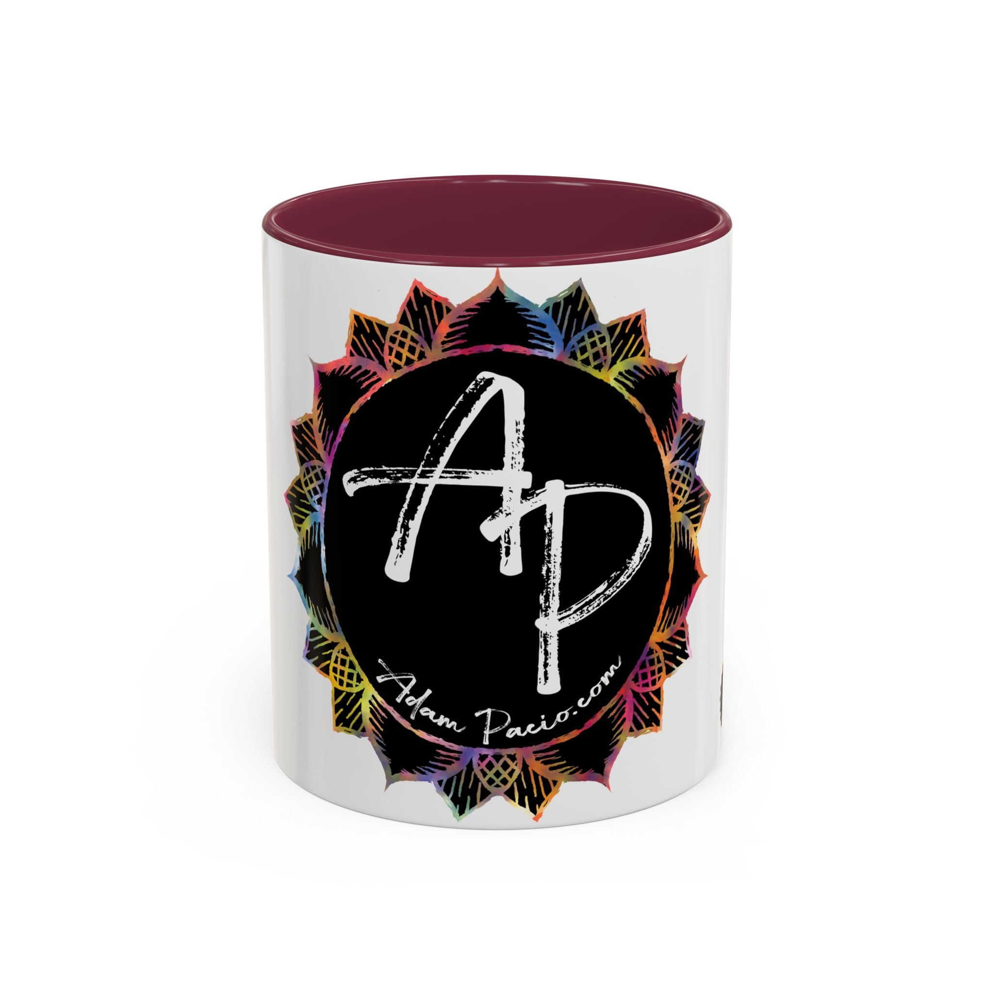 AdamPacio.com - Black Logo - Colorful Accent Mugs