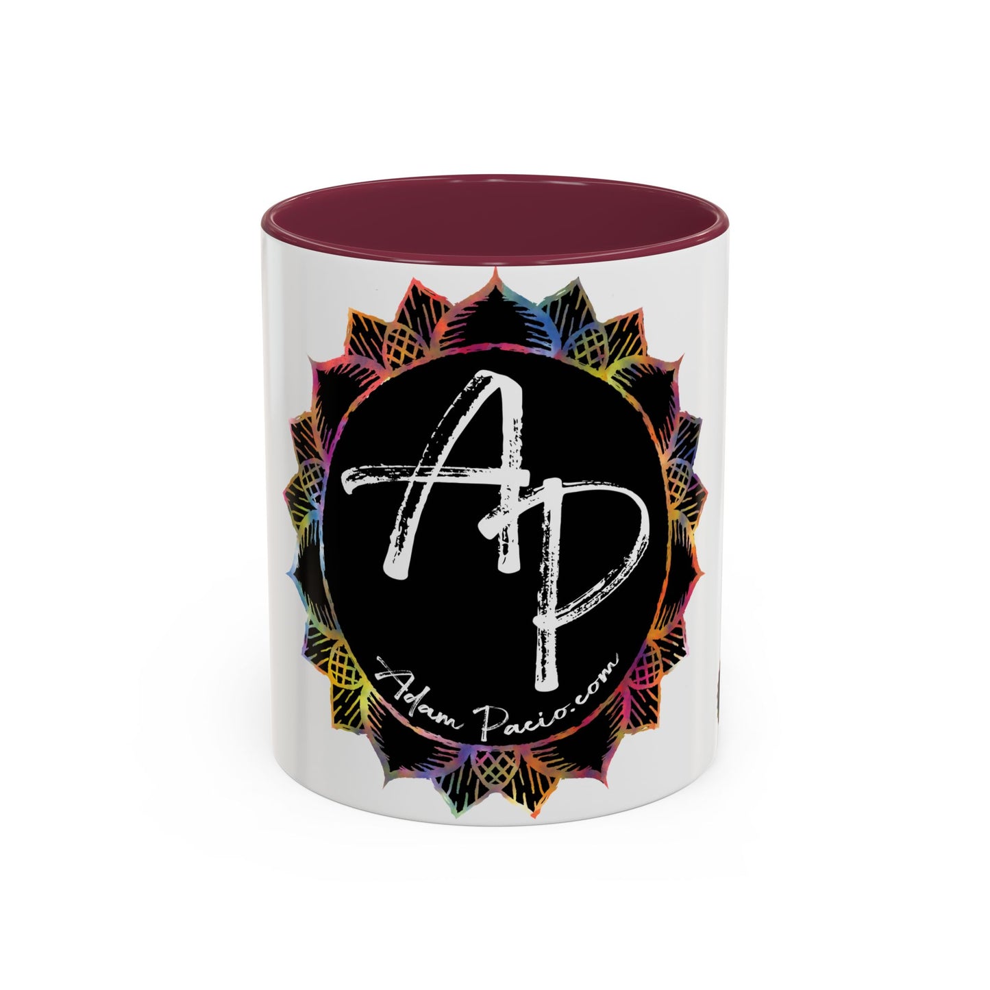 AdamPacio.com - Black Logo - Colorful Accent Mugs