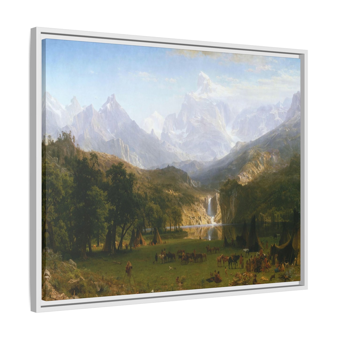 Bierstadt, Albert - The Rocky Mountains, Lander’s Peak (1863) - Matte Canvas, Framed