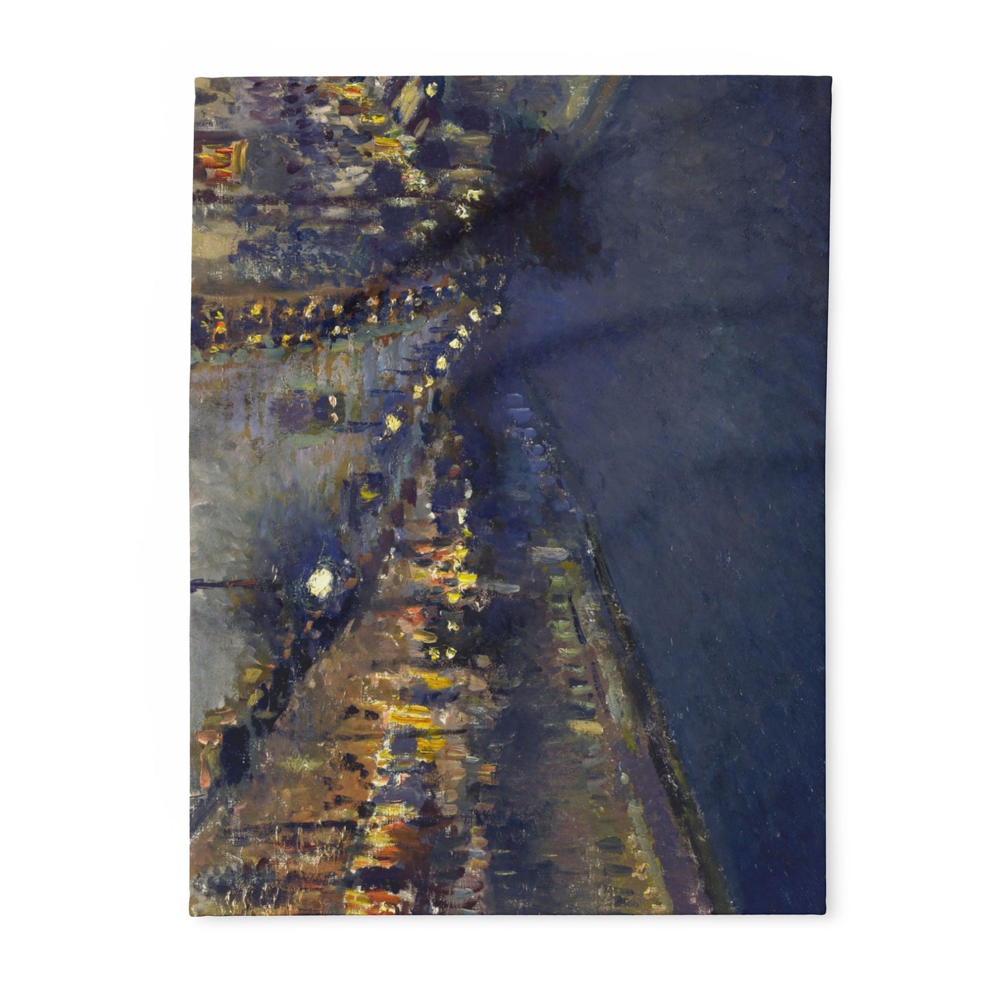 Pissarro, Camille - The Boulevard Montmartre At Night (1897) - Arctic Fleece Blanket