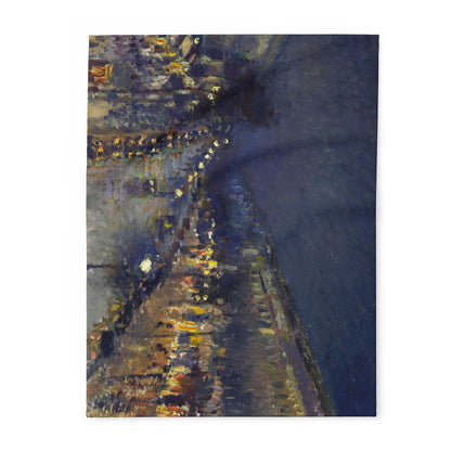 Pissarro, Camille - The Boulevard Montmartre At Night (1897) - Arctic Fleece Blanket