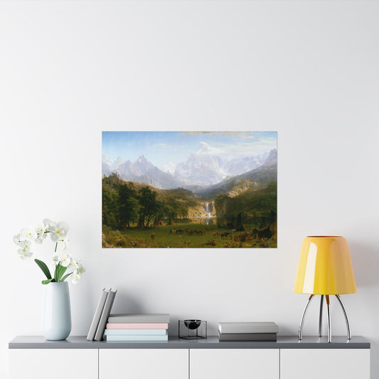 Bierstadt, Albert - The Rocky Mountains, Lander’s Peak (1863) - Satin Posters