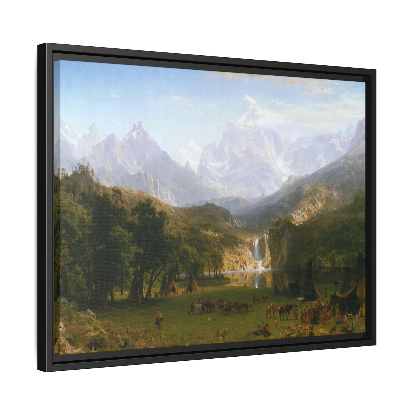 Bierstadt, Albert - The Rocky Mountains, Lander’s Peak (1863) - Matte Canvas, Framed