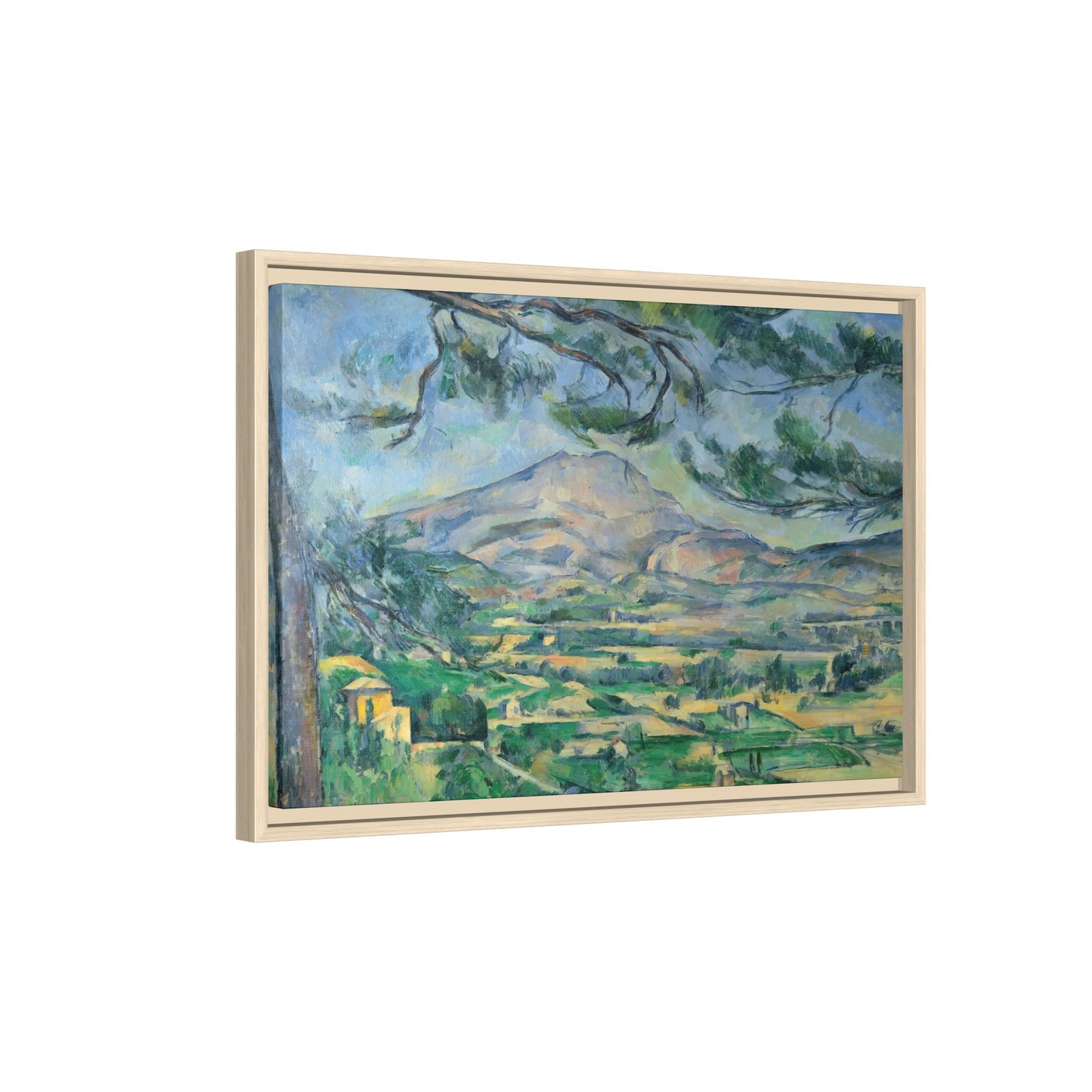 Cézanne, Paul - Mont Sainte-Victoire with Large Pine (1887) - Matte Canvas, Framed