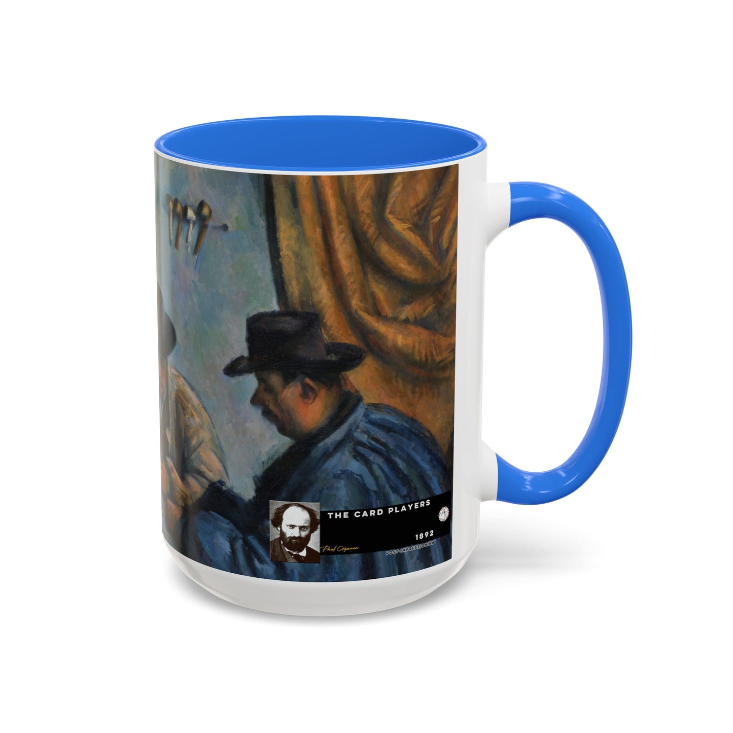 Cézanne, Paul - The Card Players (1892) - Colorful Accent Mugs