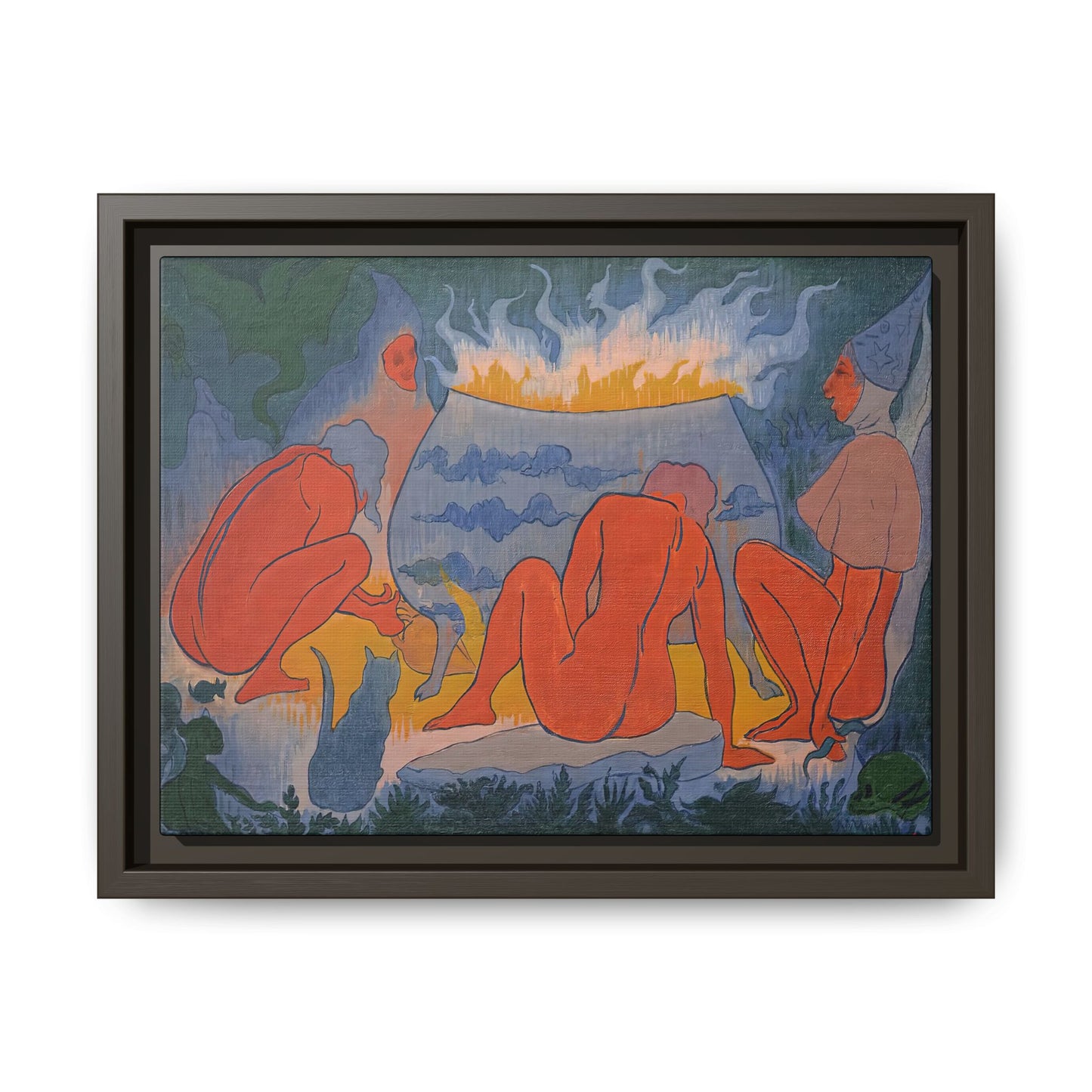 Ranson, Paul - Witches Around the Fire (1891) - Matte Canvas, Framed