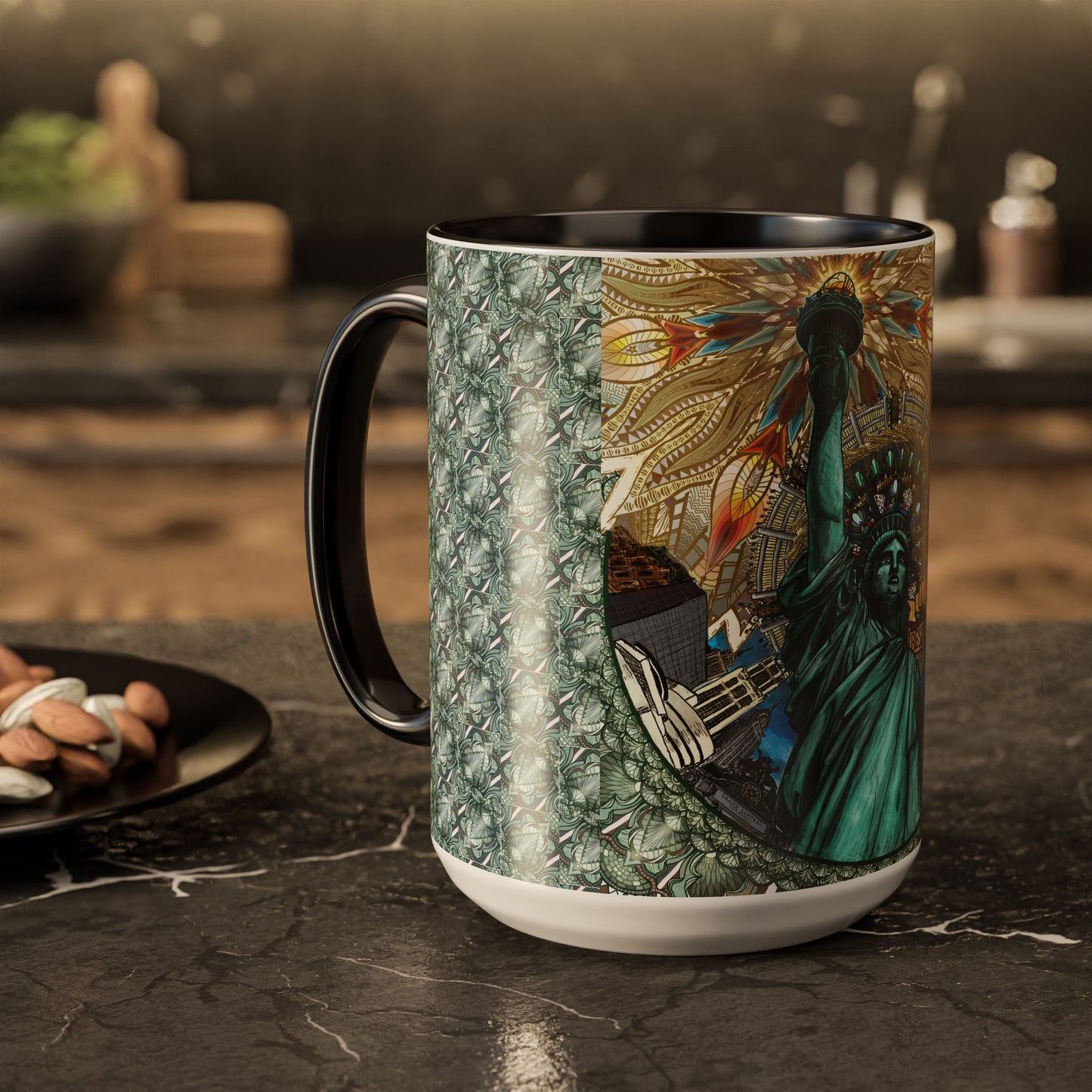 Pacio, Adam - Liberty Mandala - Colorful Accent Mugs
