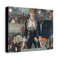 Manet, Édouard - A Bar at the Folies-Bergère (1880) - Canvas Block, unframed