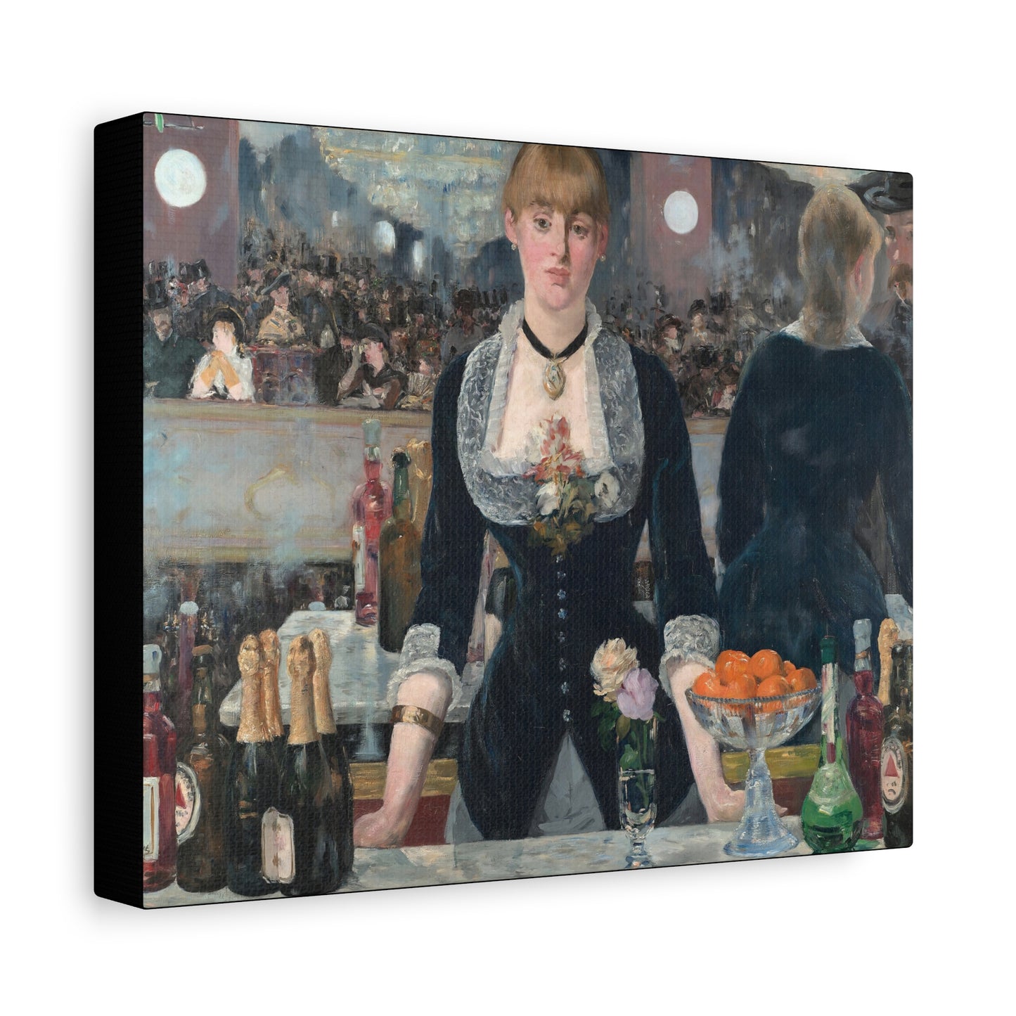 Manet, Édouard - A Bar at the Folies-Bergère (1880) - Canvas Block, unframed