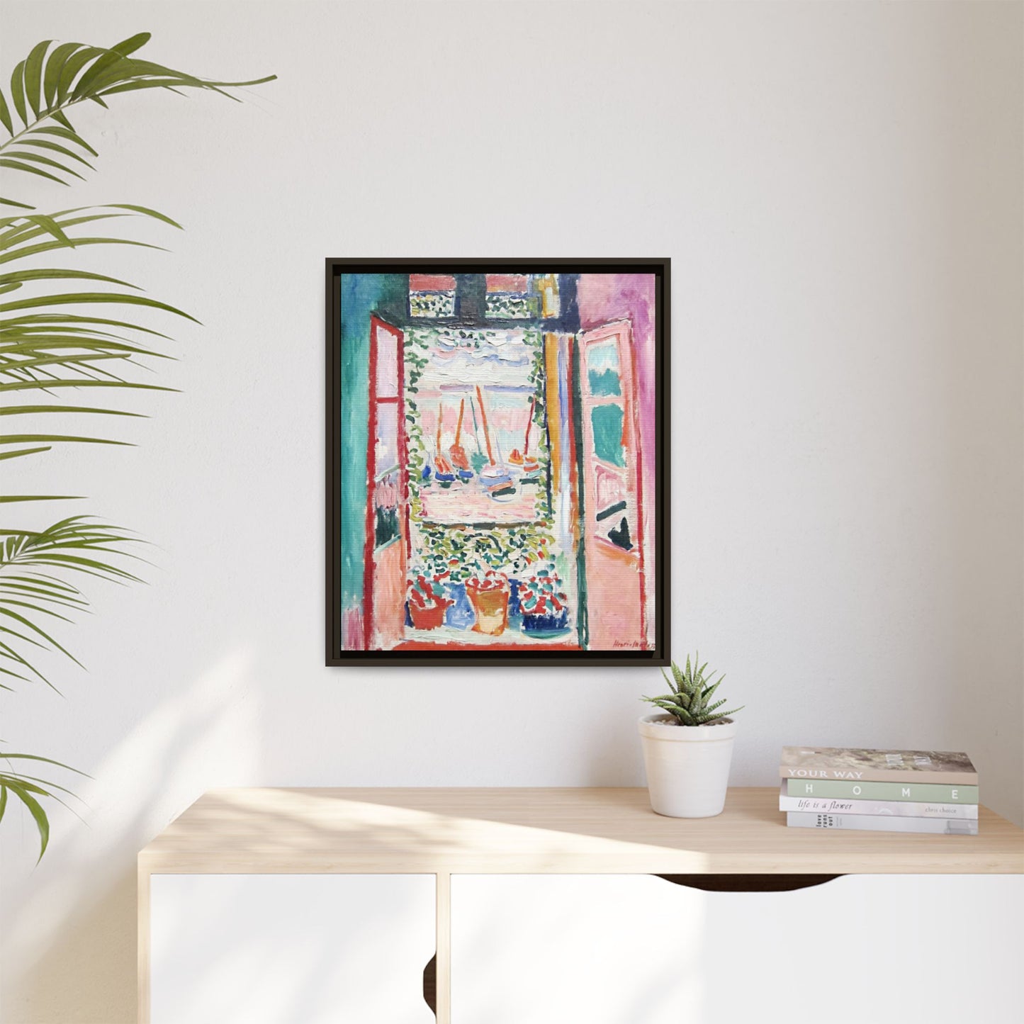 Matisse, Henri - Open Window, Collioure (1905) - Matte Canvas, Framed