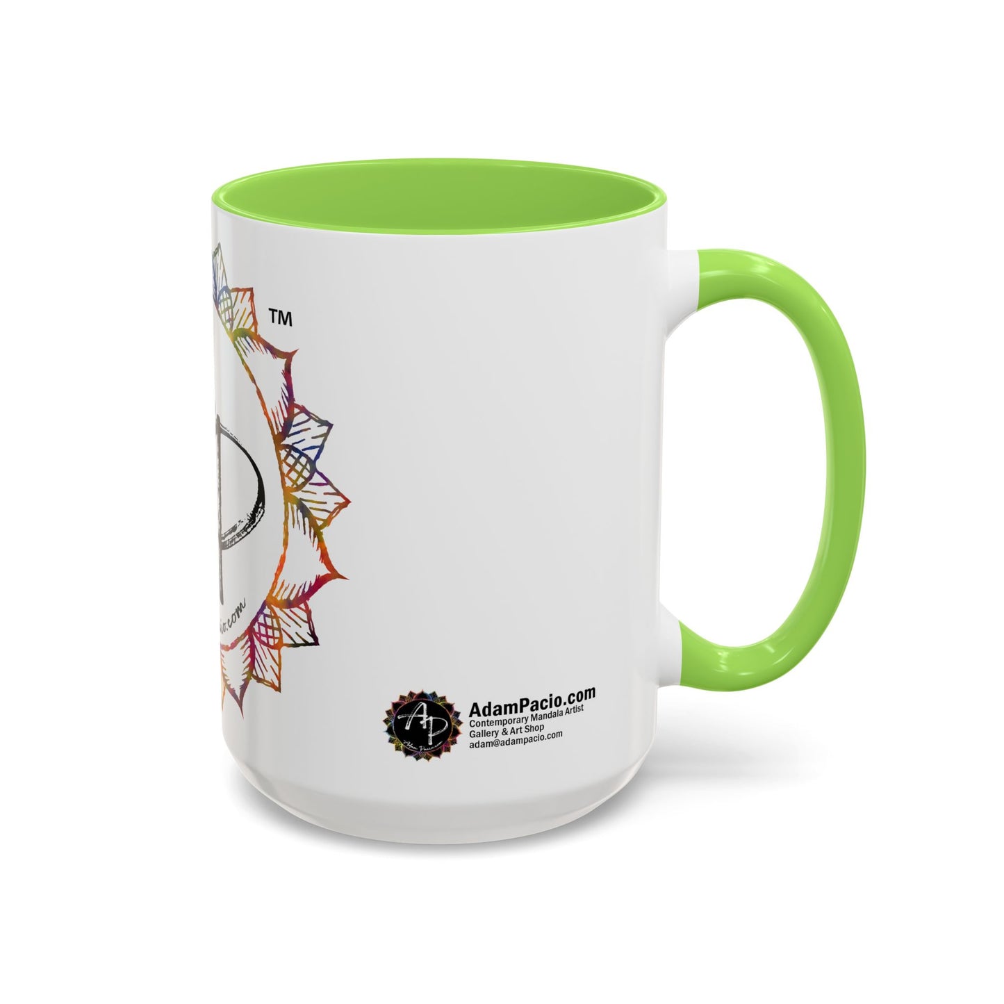 AdamPacio.com - White Logo - Colorful Accent Mugs