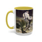 Courbet, Gustave - The Stone Breakers (1850) - Colorful Accent Mugs