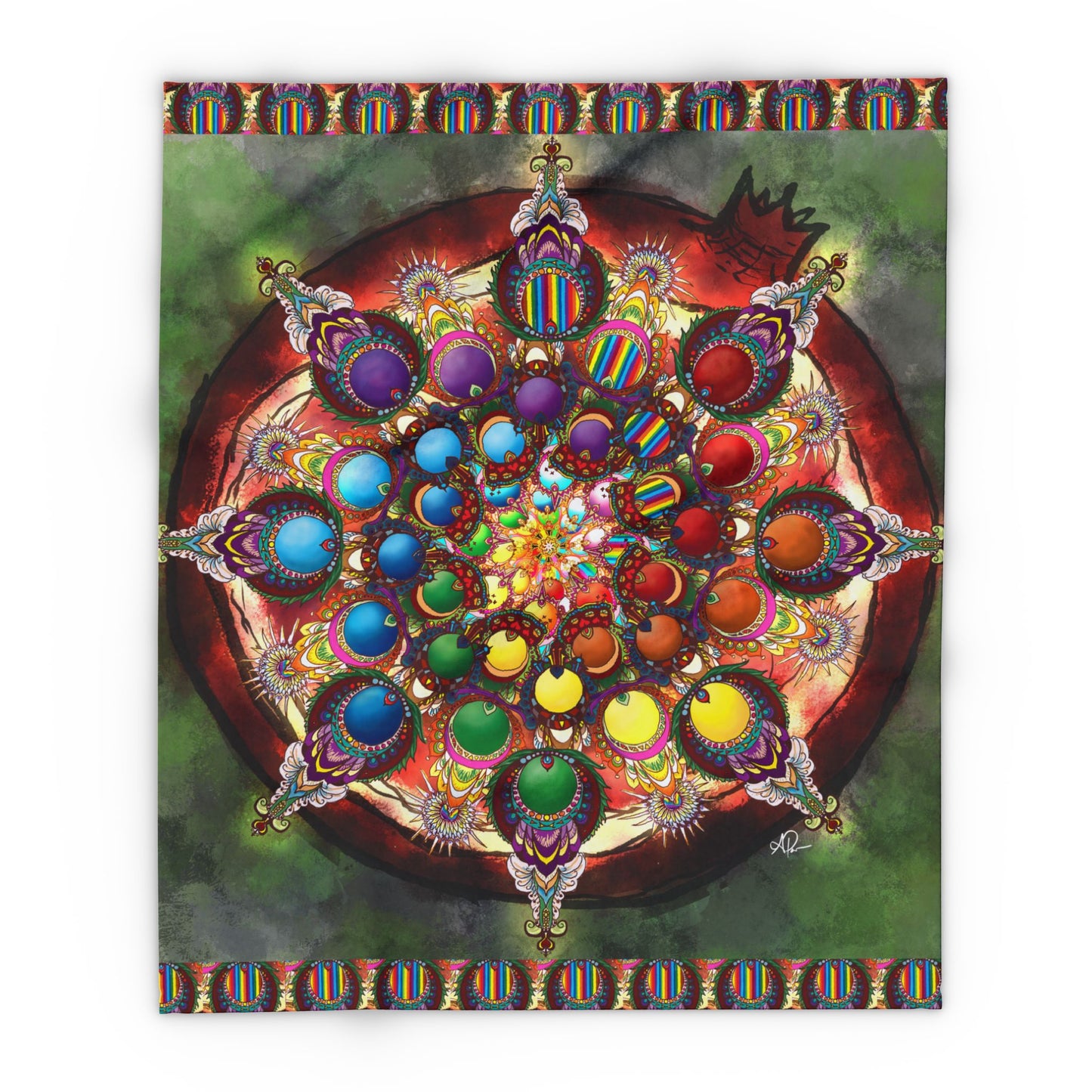 Seeds of Pride Mandala - Arctic Fleece Blanket
