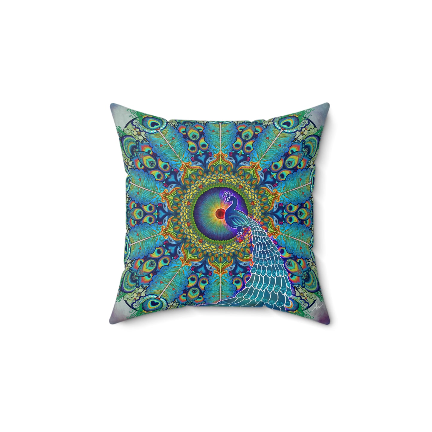 Pacio, Adam - Melek Taus Mandala - Suede Square Pillow