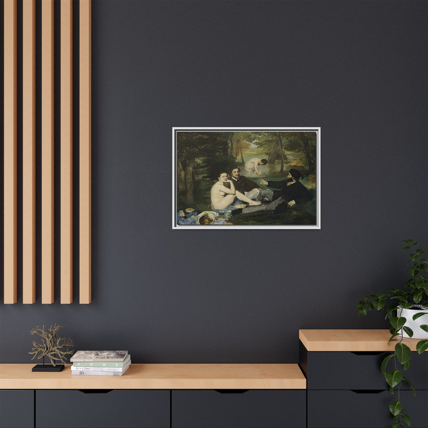 Manet, Édouard - Luncheon on the Grass (1863) - Matte Canvas, Framed