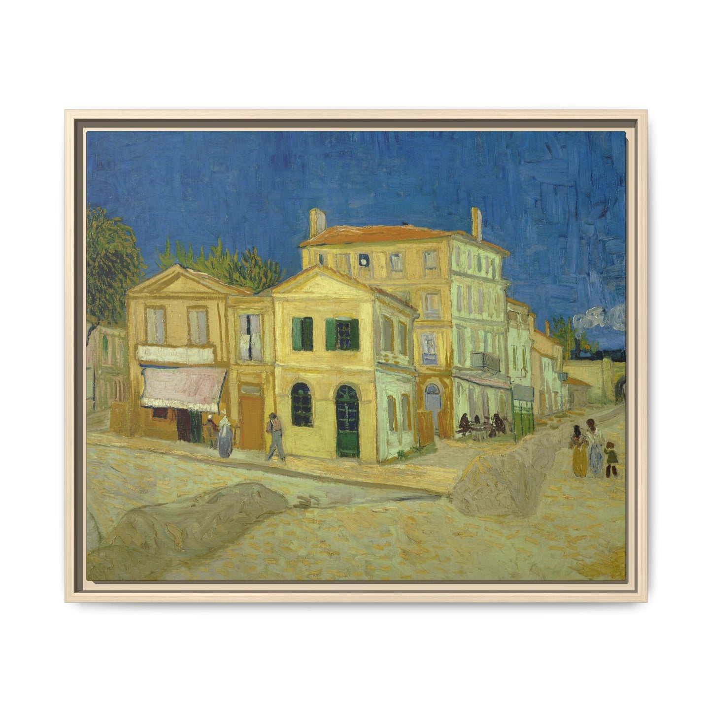 Van Gogh, Vincent - The Yellow House (1888) - Matte Canvas, Framed