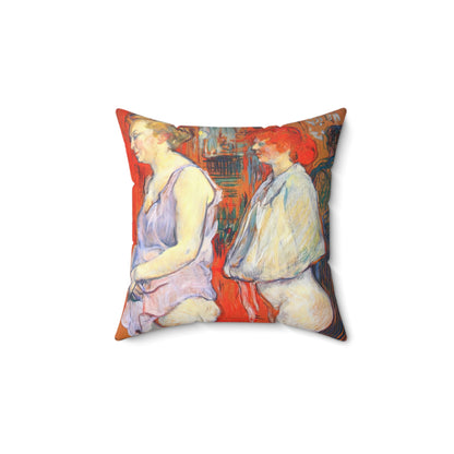 Redon, Odilon - The Cyclops (1914) - Suede Square Pillow