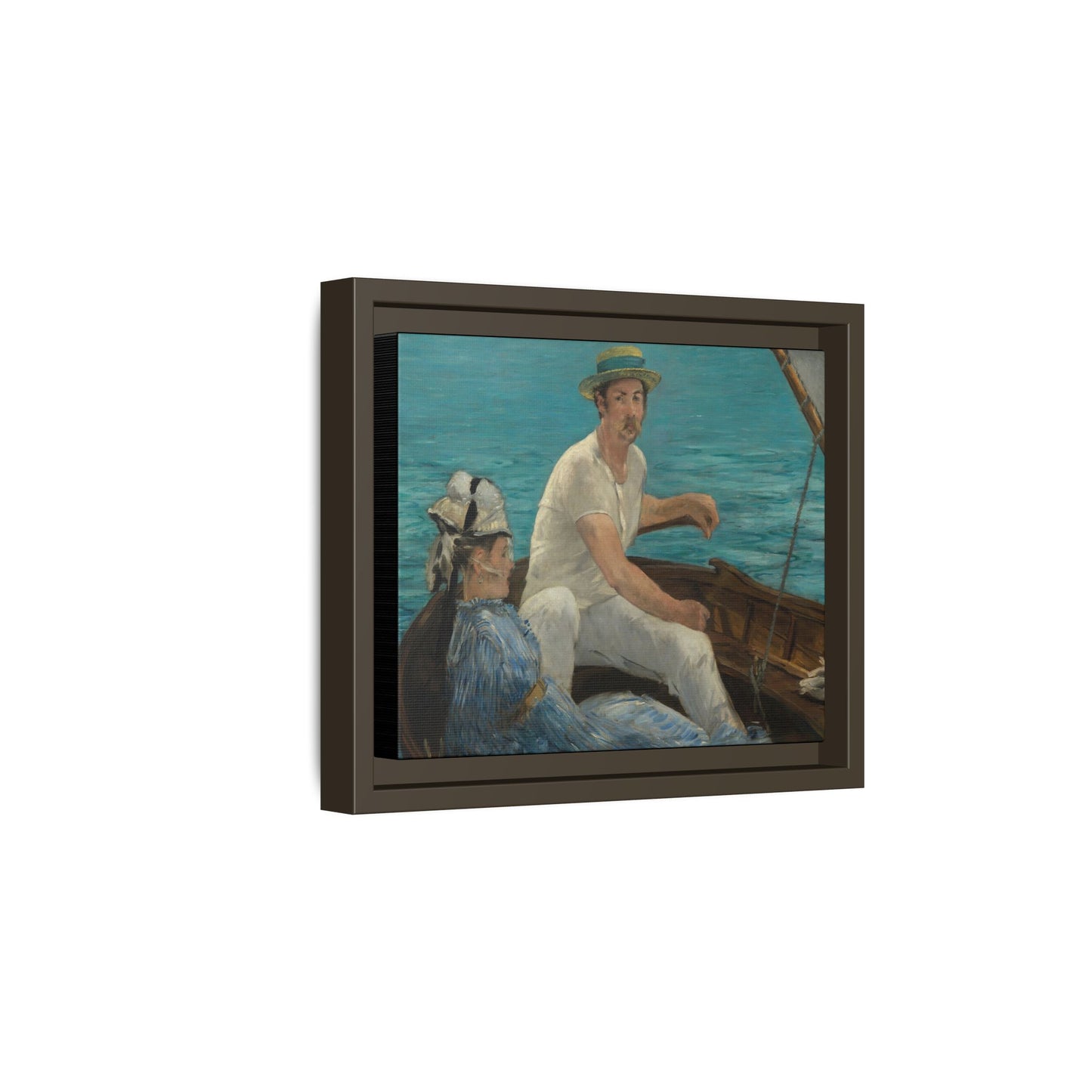 Manet, Édouard - Boating (1874) - Matte Canvas, Framed