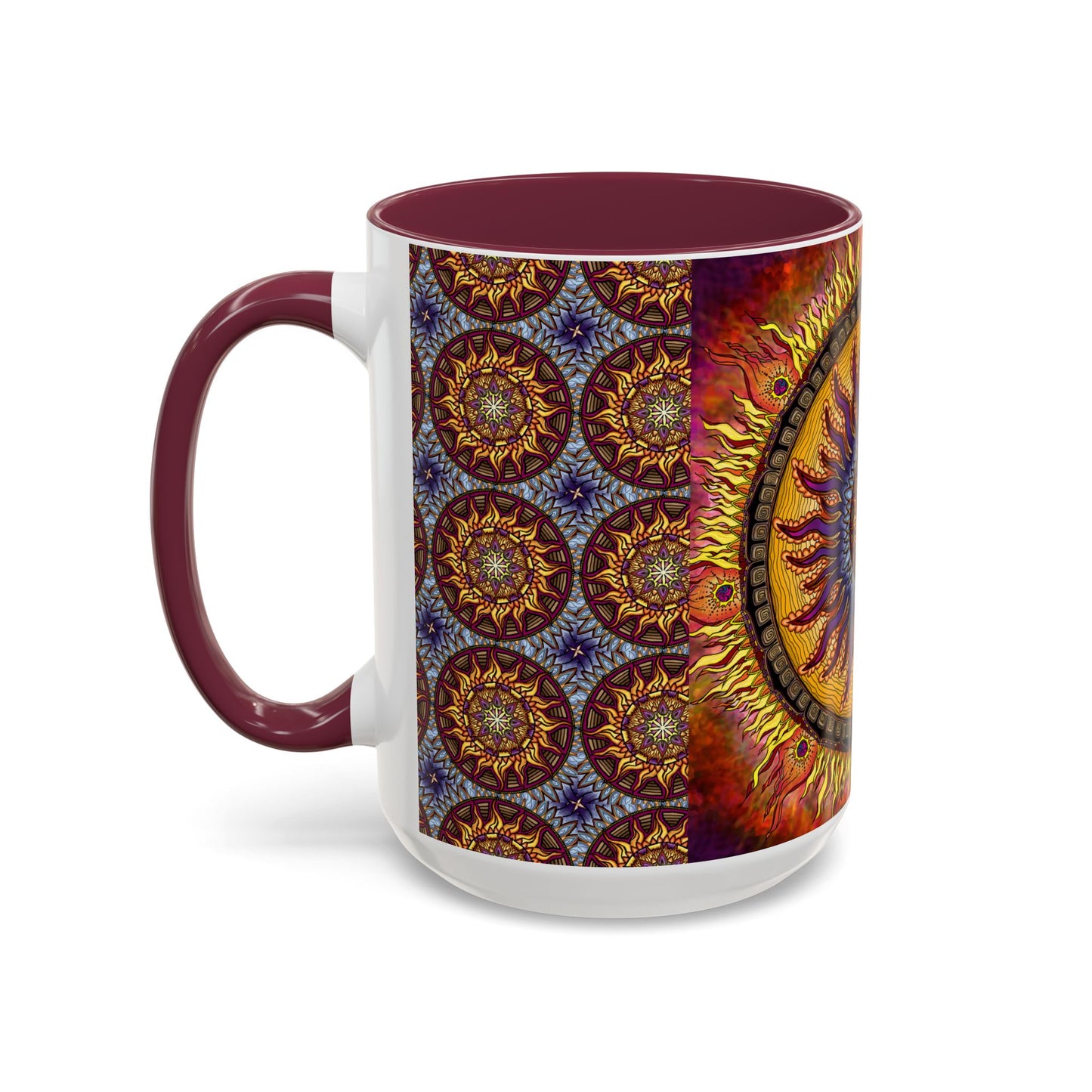 Pacio, Adam - Solar Disc Mandala - Colorful Accent Mugs