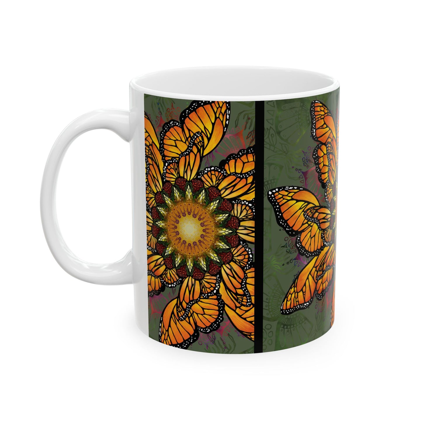 Pacio, Adam - Monarch Butterfly Mandala - Ceramic Mug