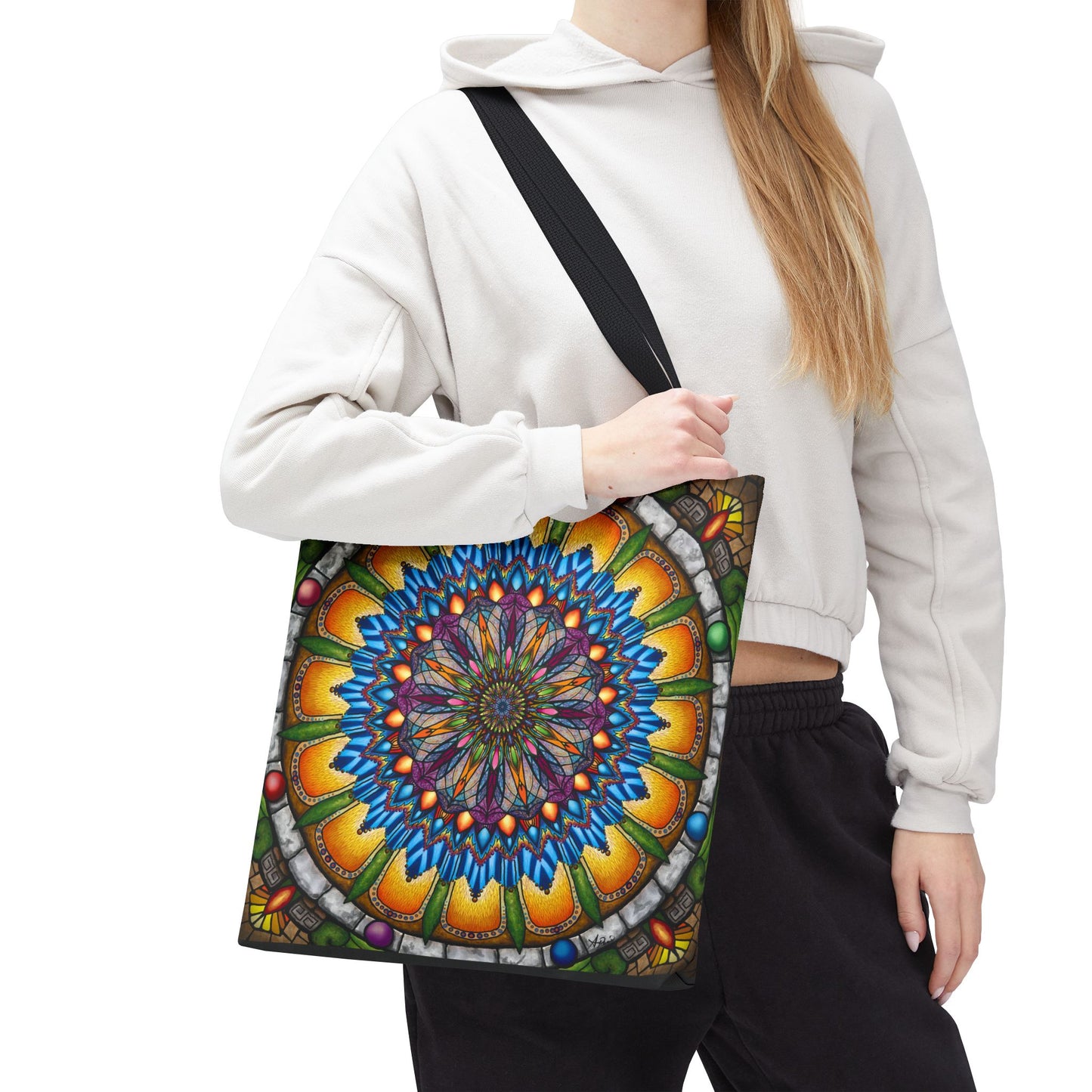 Pacio, Adam - Emerald Arrows Mandala - Tote Bag
