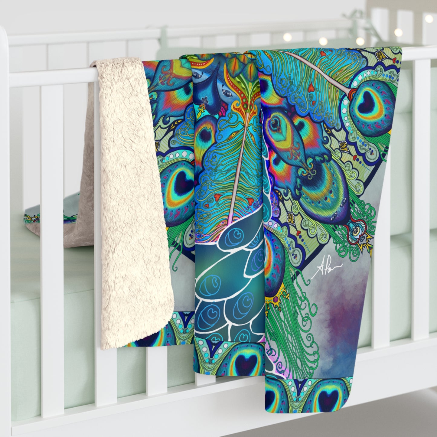 Pacio, Adam - Melek Taus Mandala - Sherpa Fleece Blanket
