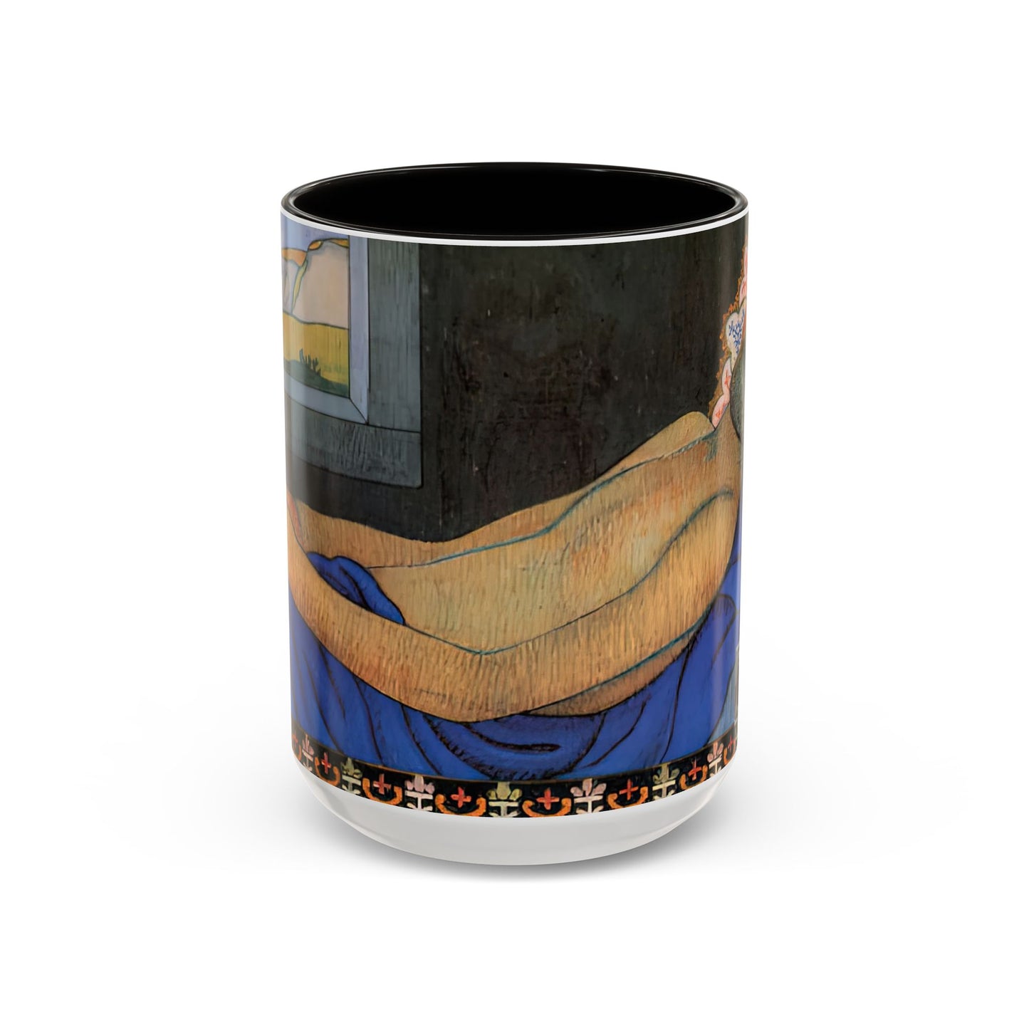 Filiger, Charles - The Recumbent Christ (1895) - Colorful Accent Mugs