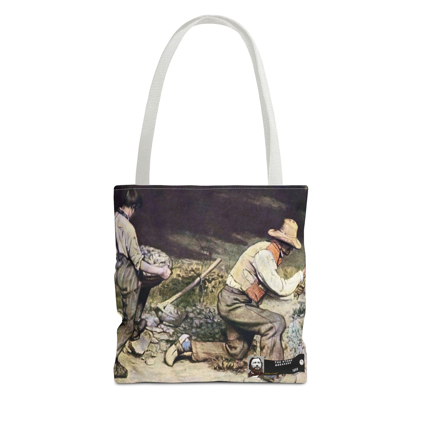 Courbet, Gustave - The Stone Breakers (1850) - Tote Bag