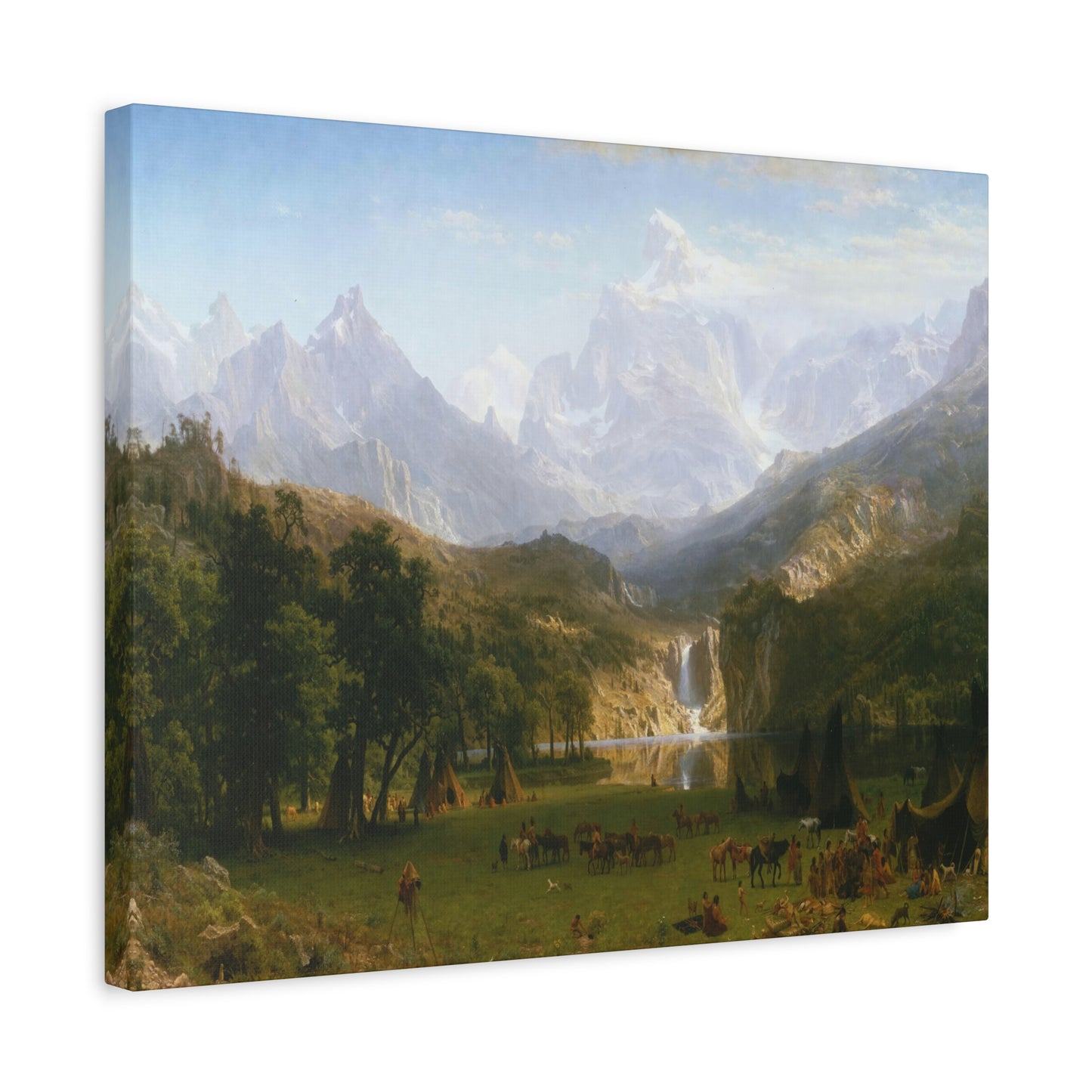 Bierstadt, Albert - The Rocky Mountains, Lander’s Peak (1863) - Canvas Block, unframed