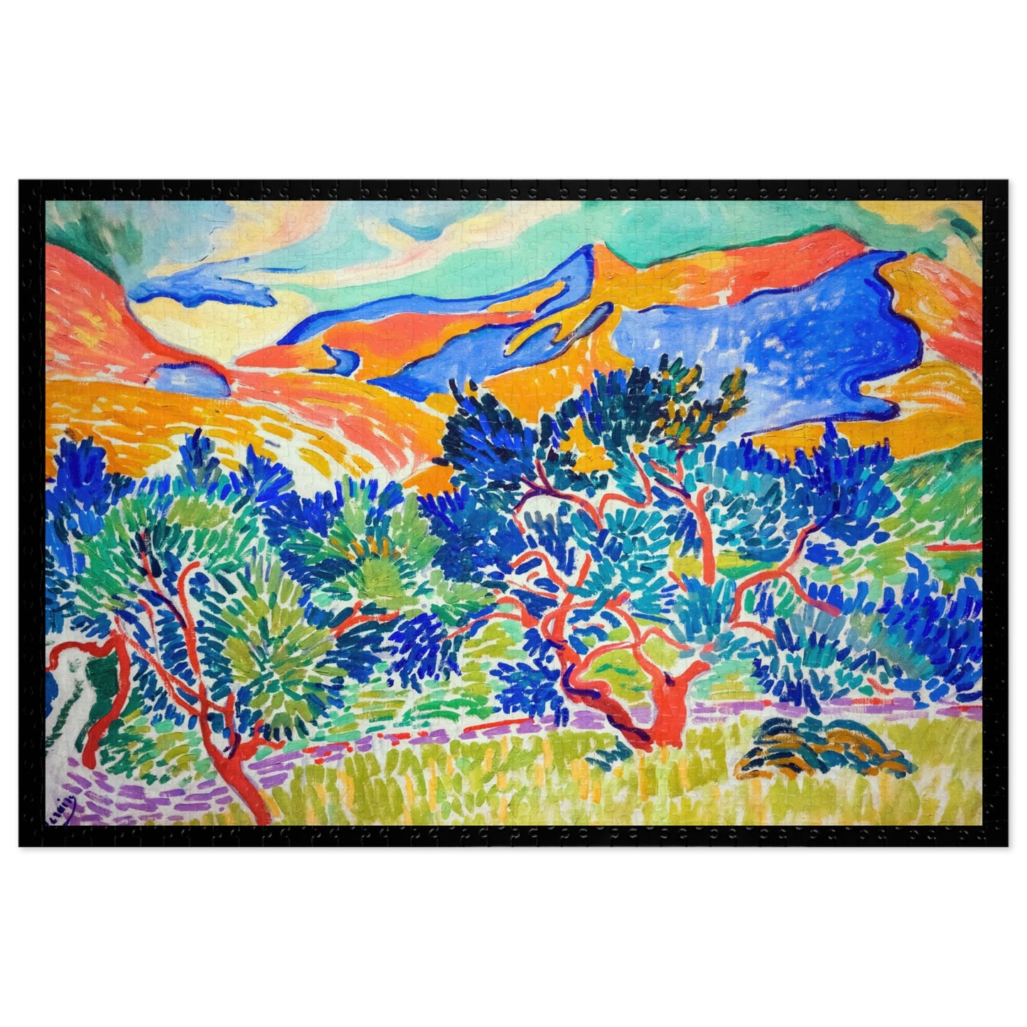 Derain, André - Mountains at Collioure (1905) - 1000pc Jigsaw Puzzle