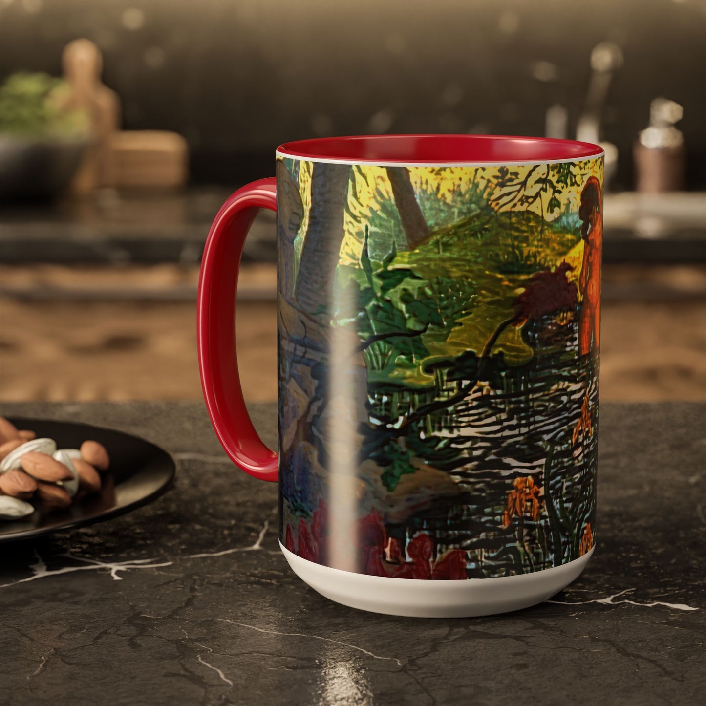 Ranson, Paul - The Lotus Bather (1906) - Colorful Accent Mugs