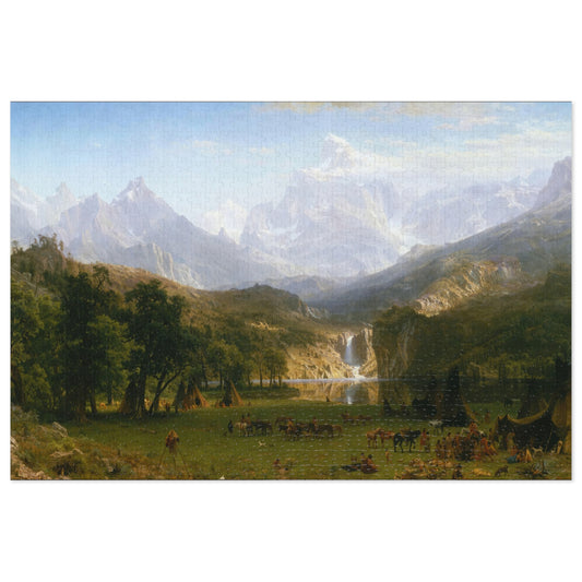 Bierstadt, Albert - The Rocky Mountains, Lander’s Peak (1863) - 1000pc Jigsaw Puzzle