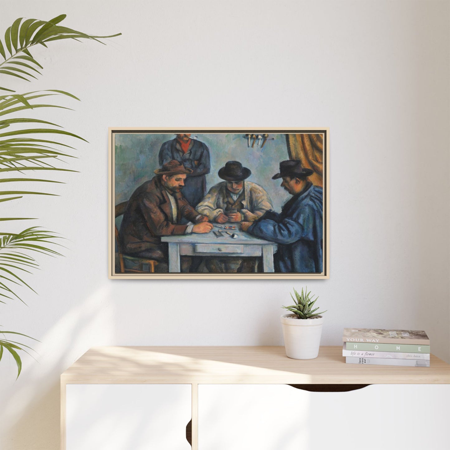 Cézanne, Paul - The Card Players (1892) - Matte Canvas, Framed