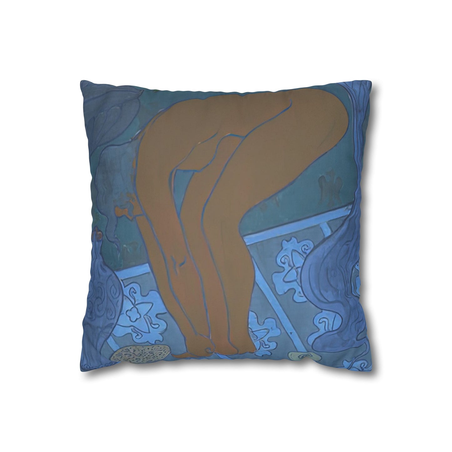Ranson, Paul - The Blue Bather (1891) - Suede Square Pillowcase