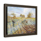 Pissarro, Camille - Hoarfrost (1873) - Matte Canvas, Framed