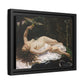 Courbet, Gustave - Woman with a Parrot (1866) - Matte Canvas, Framed