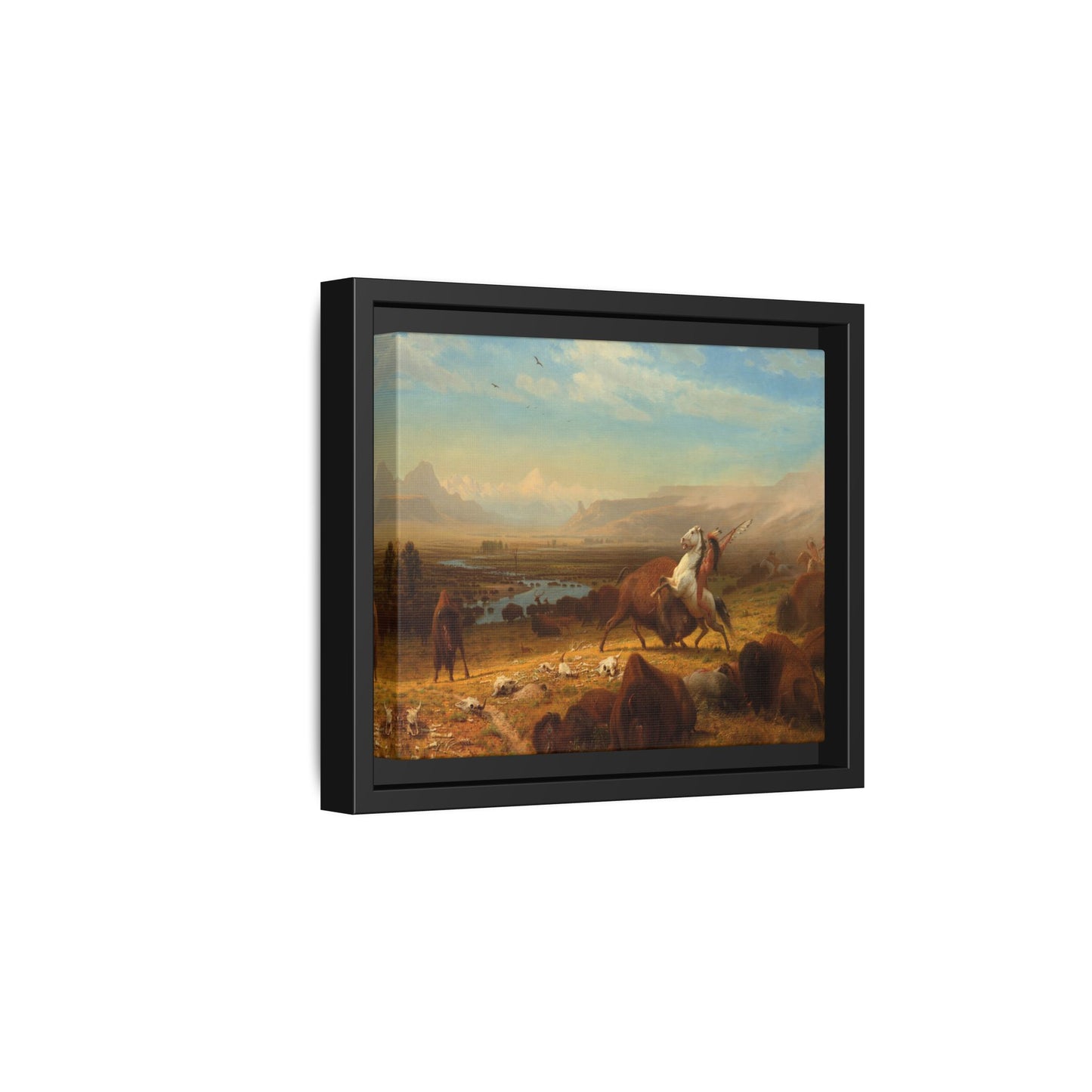 Bierstadt, Albert - The Last of the Buffalo  (1888) - Matte Canvas, Framed