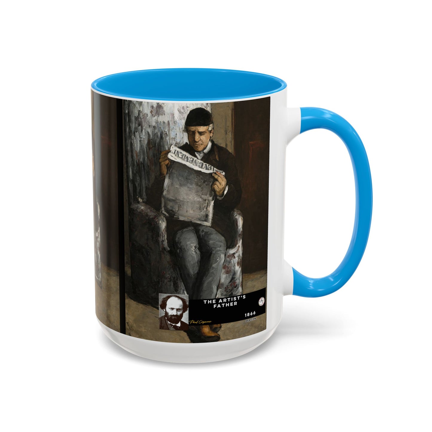 Cézanne, Paul - The Artist’s Father (1866) - Colorful Accent Mugs