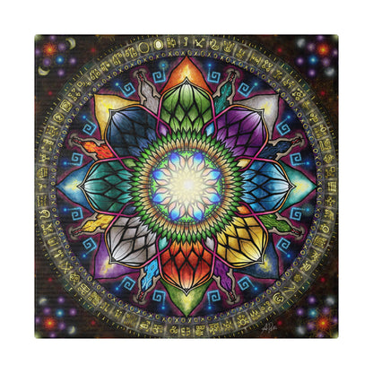 Mystic Jewel Mandala - Canvas Block