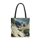 Cézanne, Paul - L’Estaque, Melting Snow (1870) - Tote Bag