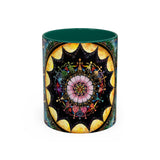 Obsidian Grandmothers Mandala - Colorful Accent Mugs