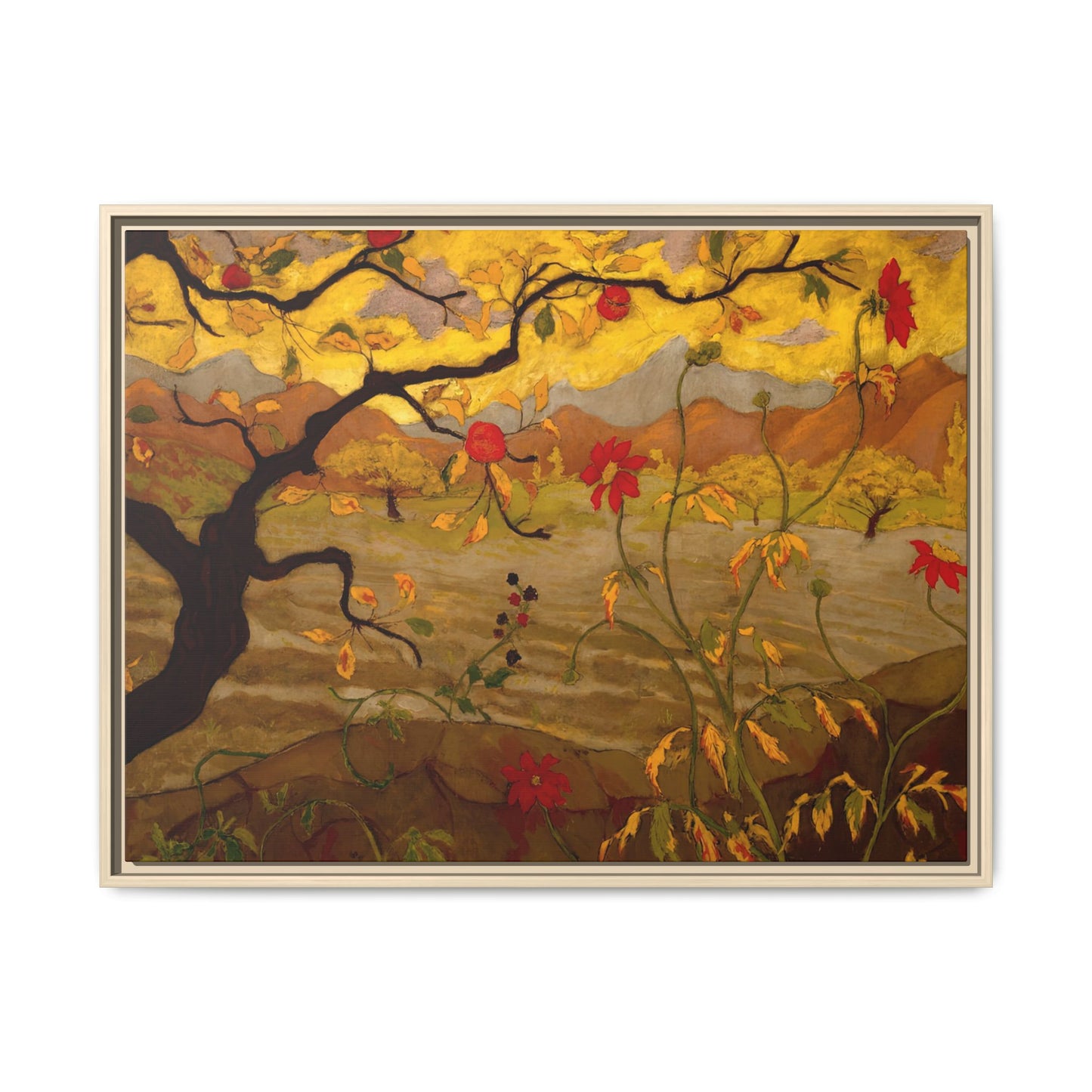 Ranson, Paul - Apple Tree with Red Fruit (1902) - Matte Canvas, Framed