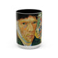 Van Gogh, Vincent - Self Portrait with Bandaged Ear (1889) - Colorful Accent Mugs